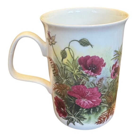 Spring Design Roy Kirkham 1991 Fine Bone China Mug W/ Floral & Butterfly Design - Picture 7 of 9